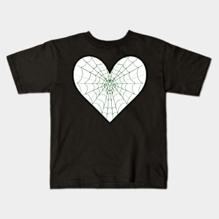 Spider Web Heart V14 Kids T-Shirt